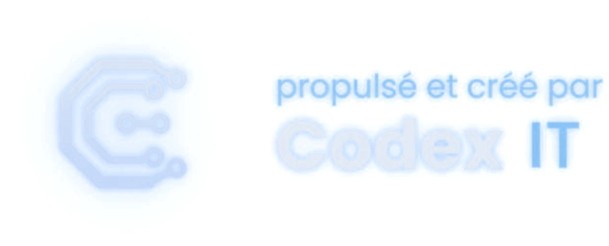 Propulsé et créé par Codex IT